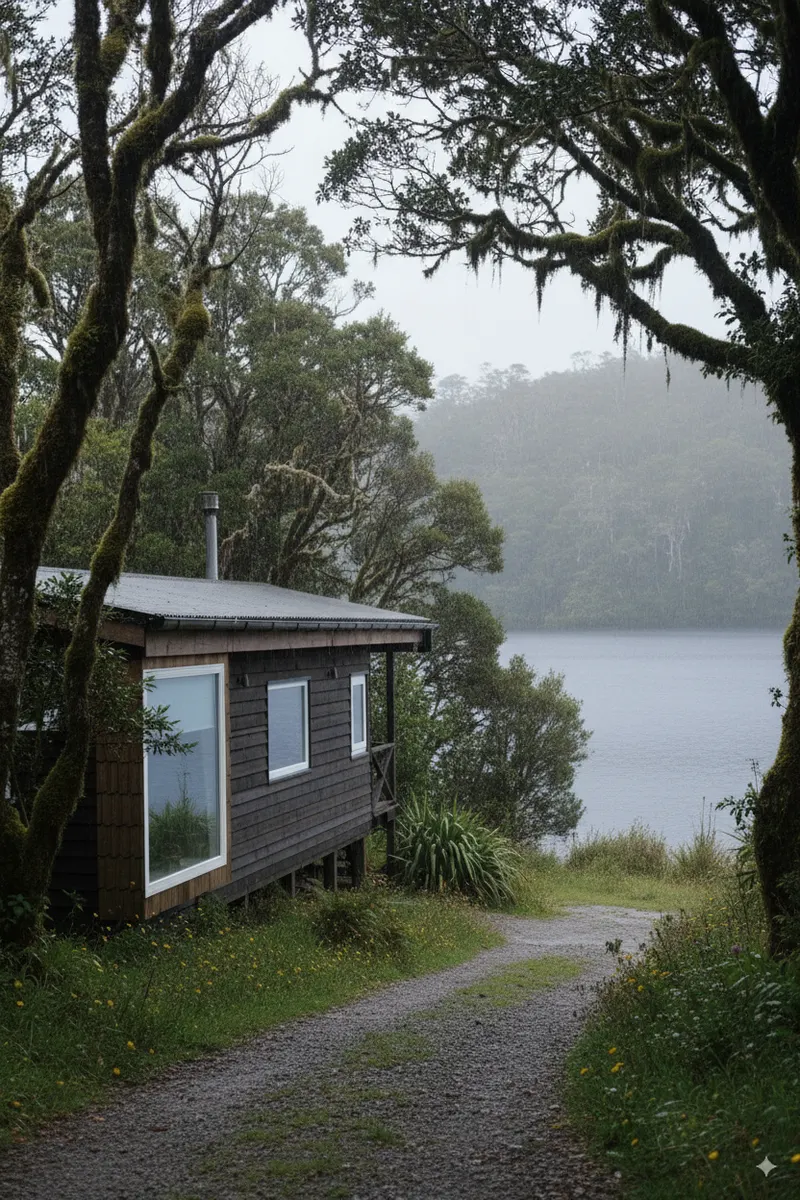 La cabaña del lago Natri — Foto principal